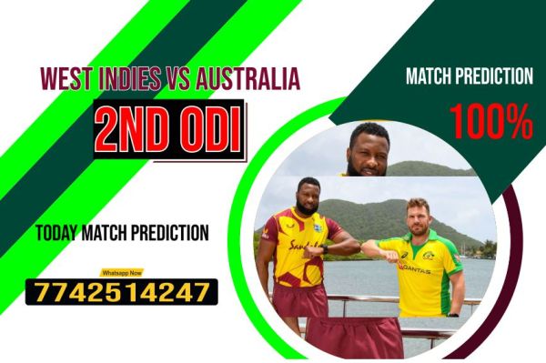 Australia will win the second ODI as per 100% match prediction. Correct ODI Australia vs West Indies 2nd Match Who Will Win WI vs AUS ?