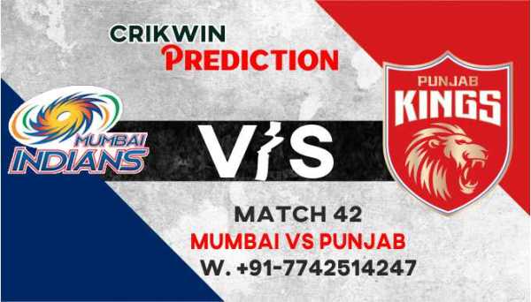 IPL T20 Punjab Kings vs Mumbai Indians 42nd Match Today Match Prediction .Who will win PBKS vs MI? 100% Guaranteed Winner Information
