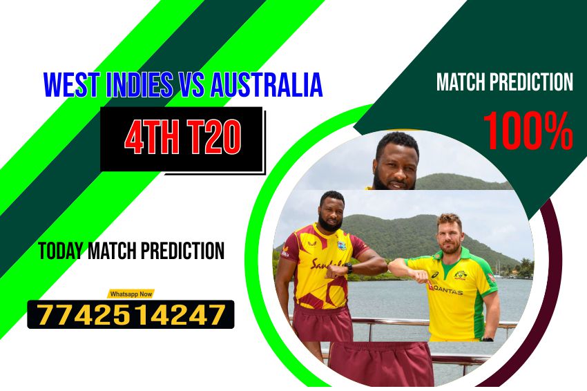 T20 Today Match Prediction Australia vs West Indies 4th Match Who Will Win CBTF 7? WI vs AUS CBTF Bhaji cricline prediction