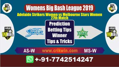 WBBL 2019 Today Match Prediction MSW vs ASW 27th Match Will Win