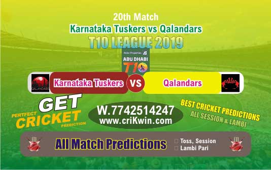 T10 League 2019 Today Match Prediction QAL vs KAT 20th Who Will Win
