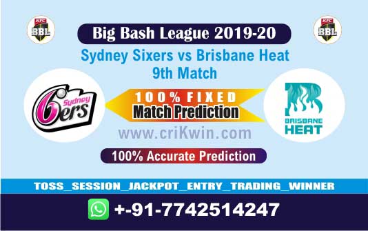 BBL T20 2019-20 Today Match Prediction HEA vs SIX 9th 100% Sure Win