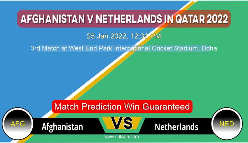 Afghanistan vs Netherlands ODI 3rd Today Match Prediction with latest all updates from Afghanistan v Netherlands in Qatar 2022 25 Jan 2022, 12:30 PM Match