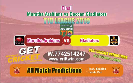 T10 League Match Prediction DEG vs MAR Final Match Who Will Win