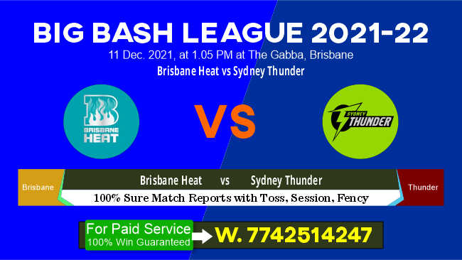 BRH vs SYT BBL T20 14th Match 100% Sure Today Match Prediction Tips