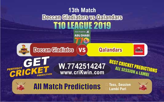 T10 League 2019 Today Match Prediction QAL vs DEG 13th Who Will Win